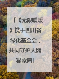 《无限暖暖》携手四川省绿化基金会，共同守护大熊猫家园