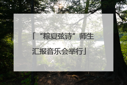 “粽夏弦诗”师生汇报音乐会举行