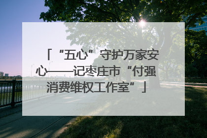“五心”守护万家安心——记枣庄市“付强消费维权工作室”