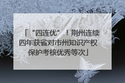 “四连优”！荆州连续四年获省对市州知识产权保护考核优秀等次
