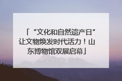 “文化和自然遗产日”让文物焕发时代活力！山东博物馆双展启幕