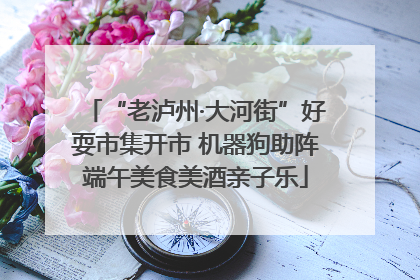 “老泸州·大河街”好耍市集开市 机器狗助阵端午美食美酒亲子乐