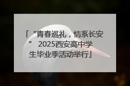 “青春巡礼，情系长安” 2025西安高中学生毕业季活动举行