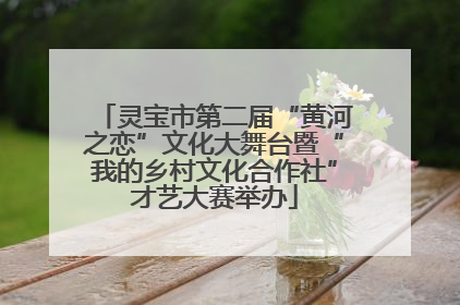 灵宝市第二届“黄河之恋”文化大舞台暨“我的乡村文化合作社”才艺大赛举办