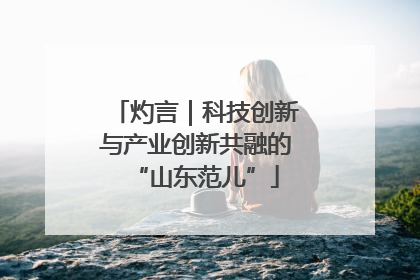 灼言｜科技创新与产业创新共融的“山东范儿”