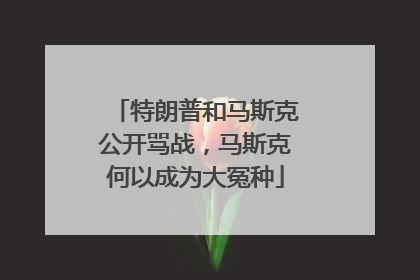 特朗普和马斯克公开骂战，马斯克何以成为大冤种