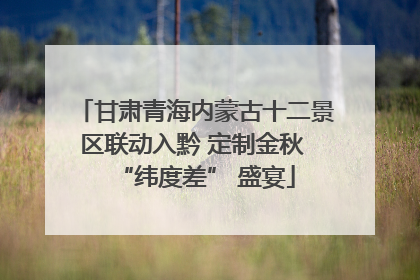 甘肃青海内蒙古十二景区联动入黔 定制金秋 “纬度差” 盛宴