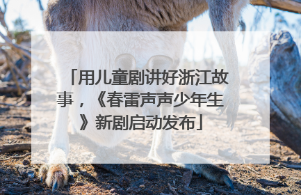 用儿童剧讲好浙江故事，《春雷声声少年生》新剧启动发布