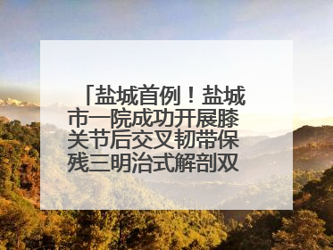 盐城首例！盐城市一院成功开展膝关节后交叉韧带保残三明治式解剖双束重建术
