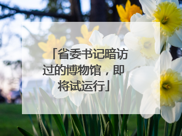 省委书记暗访过的博物馆，即将试运行