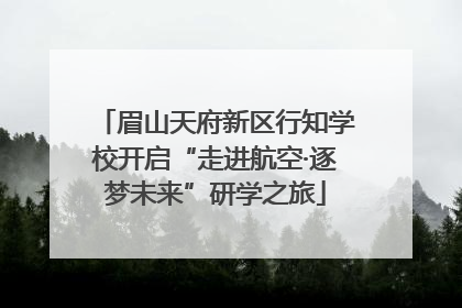 眉山天府新区行知学校开启“走进航空·逐梦未来”研学之旅