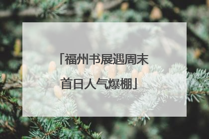 福州书展遇周末 首日人气爆棚