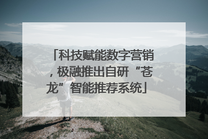科技赋能数字营销，极融推出自研“苍龙”智能推荐系统