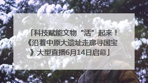 科技赋能文物“活”起来！《沿着中原大遗址走廊寻国宝》大型直播6月14日启幕