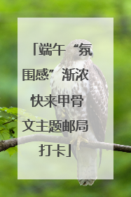 端午“氛围感”渐浓 快来甲骨文主题邮局打卡