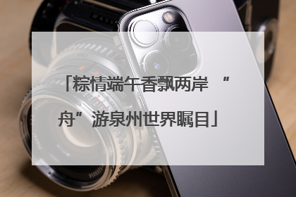 粽情端午香飘两岸 “舟”游泉州世界瞩目