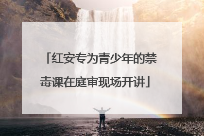红安专为青少年的禁毒课在庭审现场开讲