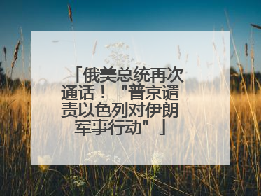 俄美总统再次通话！“普京谴责以色列对伊朗军事行动”