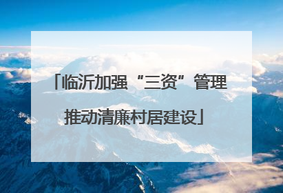 临沂加强“三资”管理 推动清廉村居建设