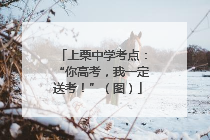 上栗中学考点：“你高考，我一定送考！”（图）