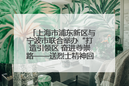 上海市浦东新区与宁波市联合举办“打造引领区 奋进尊崇路——送烈士精神回家乡”主题活动