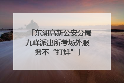 东湖高新公安分局九峰派出所考场外服务不“打烊”