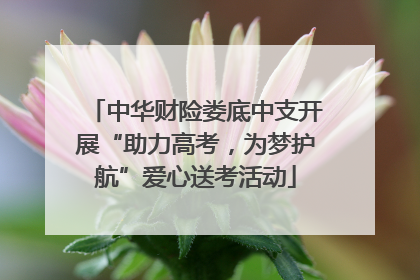 中华财险娄底中支开展“助力高考，为梦护航”爱心送考活动