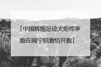 中国辉煌足迹火炬传承跑在闽宁镇激情开跑
