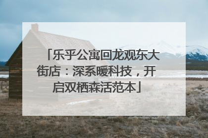 乐乎公寓回龙观东大街店：深系暖科技，开启双栖森活范本