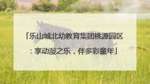 乐山城北幼教育集团桃源园区：享动漫之乐，伴多彩童年