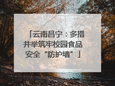 云南昌宁：多措并举筑牢校园食品安全“防护墙”