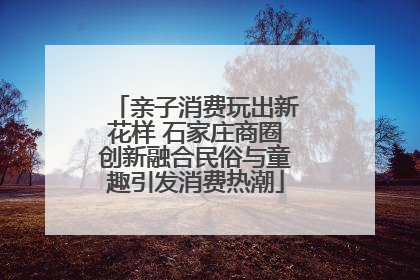 亲子消费玩出新花样 石家庄商圈创新融合民俗与童趣引发消费热潮