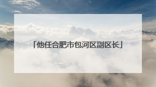 他任合肥市包河区副区长