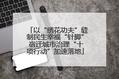 以“绣花功夫”缝制民生幸福“针脚” 宿迁城市治理“十项行动”加速落地
