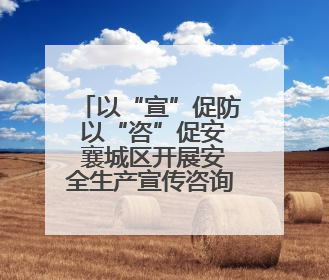 以“宣”促防 以“咨”促安 襄城区开展安全生产宣传咨询日活动
