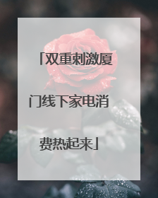 双重刺激厦门线下家电消费热起来
