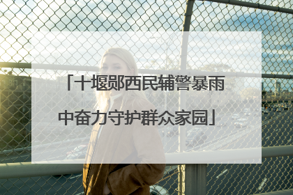 十堰郧西民辅警暴雨中奋力守护群众家园