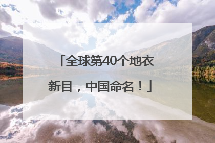 全球第40个地衣新目，中国命名！