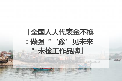 全国人大代表金不换：做强“‘豫’见未来”未检工作品牌