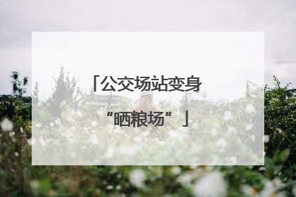 公交场站变身“晒粮场”