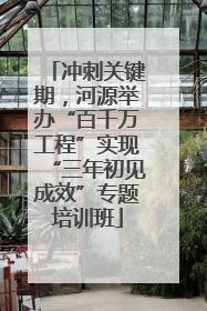 冲刺关键期，河源举办“百千万工程”实现“三年初见成效”专题培训班