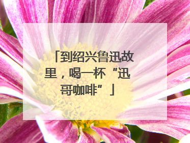 到绍兴鲁迅故里，喝一杯“迅哥咖啡”
