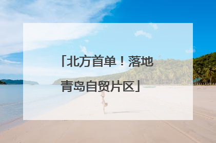 北方首单！落地青岛自贸片区