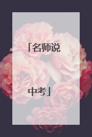 名师说中考