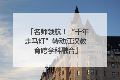 名师领航！“千年走马灯”转动江汉教育跨学科融合