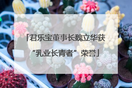 君乐宝董事长魏立华获“乳业长青者”荣誉
