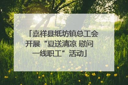 嘉祥县纸坊镇总工会开展“夏送清凉 慰问一线职工”活动