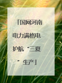 国网河南电力满格电护航“三夏”生产