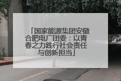 国家能源集团安徽合肥电厂团委：以青春之力践行社会责任与创新担当