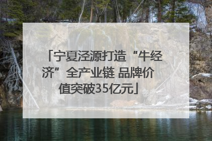 宁夏泾源打造“牛经济”全产业链 品牌价值突破35亿元
